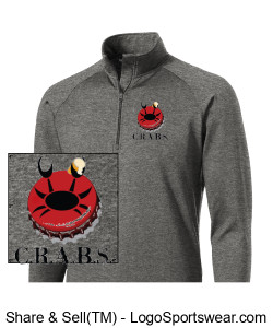 Sport-Tek Men's Sport-Wick Stretch 1/2-Zip Pullover  Design Zoom